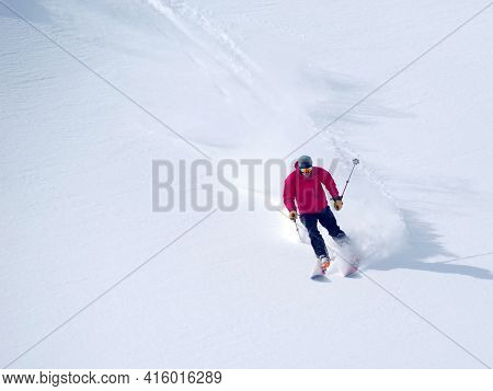 Ski tour in Godeanu Mountains, Carpathians, Romania, Europe
