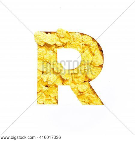 Letter R Cornbread Letter R Alphabet Made Image & Photo (Free Trial) | Bigstock