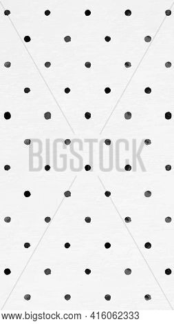 Background of polka dot ink brush patterned phone wallpaper