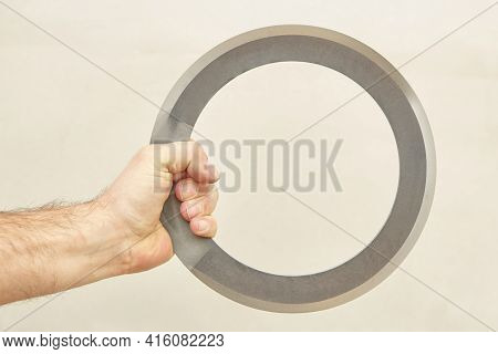 Chakram Grip Used For Cutting Hit In Defensive Combat