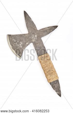 Historical Throwing Axe Weapon For Training Of Fight And Sport Throwing