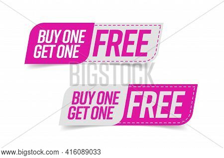 Tag Bogo Template. Buy One Get One Free Guarantee Profit Commerce Banner Advertising Cheap Shopping 