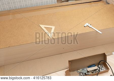 Furniture Assembly Parts And Tools For Self Assembly Furniture. Self-assembly Of Furniture At Home