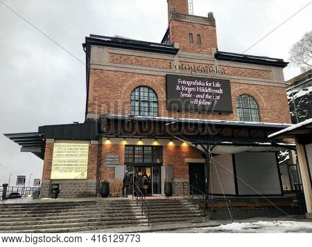 Stockholm, Sweden - February 2, 2019: Fotografiska, One Of The Largest Art Galleries For Contemporar