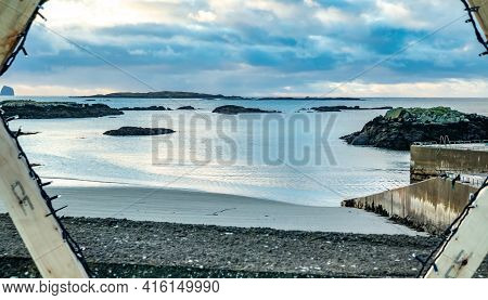 Rossbeg, Ireland - January 02 2021 : This Is Constructed By Locals For Fundraising During Christmas 