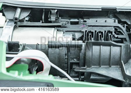 Cross Section Show Detail Impeller And Inside High Pressure Centrifugal Multistage Ring Vertical Wat