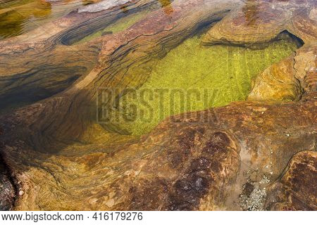 The Natural Rock Formations On The Top Of Mount Roraima Which Serves As Natural Swimming Pools. Tour