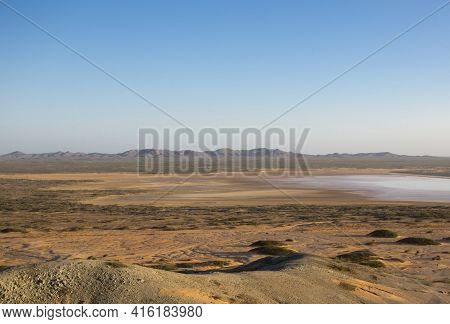 Colombia, Wild Coastal Desert Of Penisula La Guajira Near The Cabo De La Vela Resort, Colombia 2014.