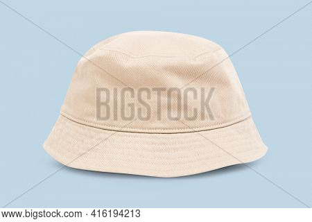 Beige bucket hat unisex accessory
