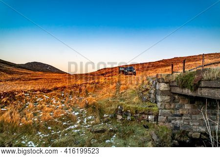 Winter Sunset At The Glenveagh National Park In County Donegal - Ireland