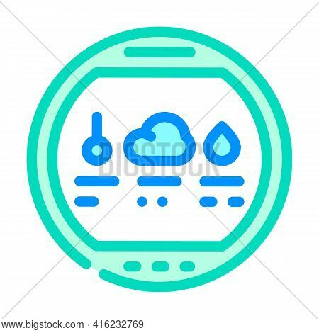 Thermohygrometer Tool Color Icon Vector. Thermohygrometer Tool Sign. Isolated Symbol Illustration