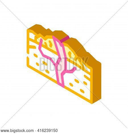 Shield Volcano Isometric Icon Vector. Shield Volcano Sign. Isolated Symbol Illustration
