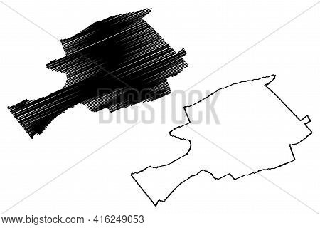 Bland County, Commonwealth Of Virginia (u.s. County, United States Of America, Usa, U.s., Us) Map Ve