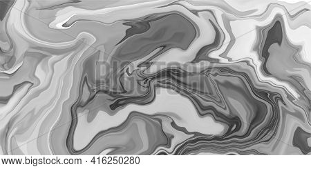 .abstract Gray Marble Fluid Painted Background. Alcohol Ink Or Watercolor Vector Art. Design Texture