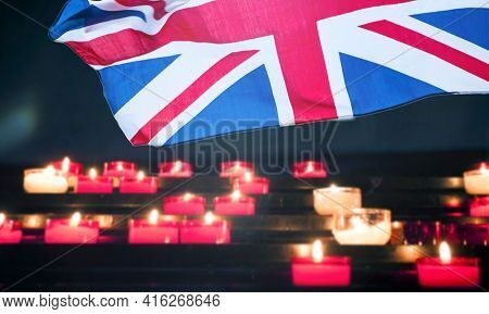 Burning Candle UK Flag Image & Photo (Free Trial) | Bigstock
