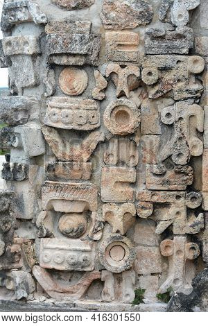 Details Of Mayan Puuc Architecture Style - Uxmal, Mexico.
Puuc Architecture Is A Maya Architectural 