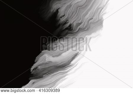 Abstract Liquid Fluid Art, Marble Color, Luxury Marble Background, Black And White Color