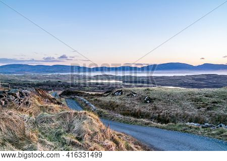 The Road To Rossbeg In County Donegal During Winter - Ireland