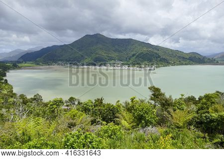 Coastal Scenery Around Havelock In The Marlborough Region In New Zealand