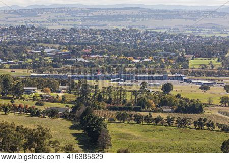 The Back Of Pit Lane At The Mount Panorama Racetrack In Bathurst In Regional New South Wales In Aust