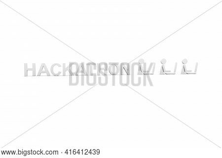 Hackathon Concept White Background 3d Render Illustration