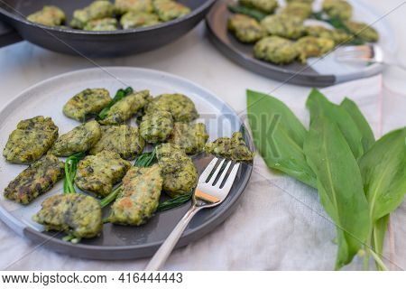 Healthy Home Made Gnocchi With Wild Garlic
