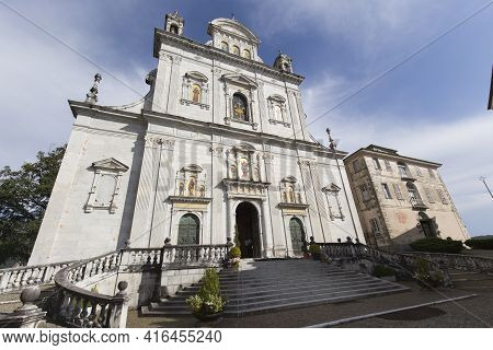View Of The Church At Varallo Holy Mountain