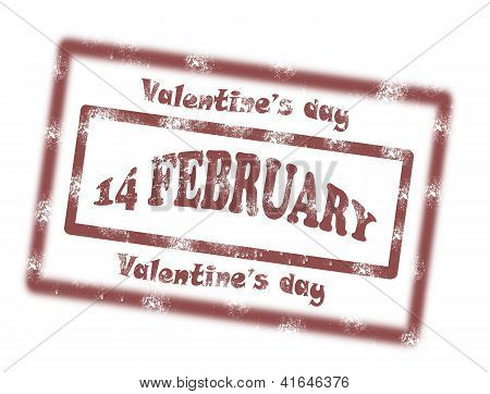 Valentine päivä leima