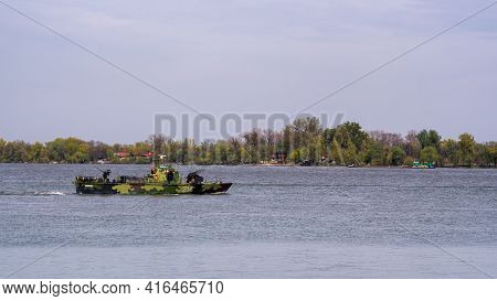 RpČ-214 Morava Type 20 Biscaya-class River Patrol Boat Of The Serbian River Flotilla On The Danube R