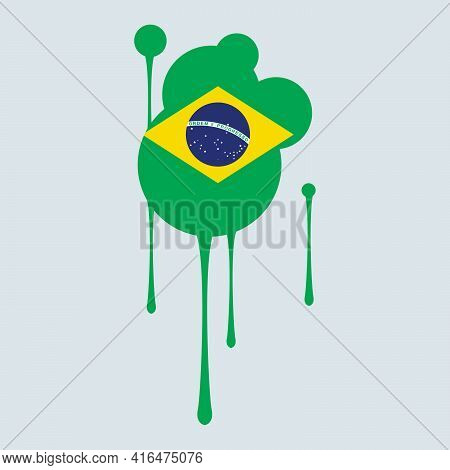 Brazil Flag. Brazil Banner. America South Flags. Celebration. Flag Day.