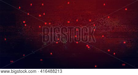 Abstract Technology Binary Code Dark Red Background