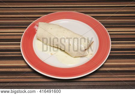 Authentic Tex Mex Cuisine Food Known As The Buritto