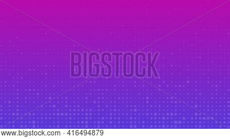 Abstract Geometric Background Of Sircles. Purple Pixel Background With Empty Space. Vector Illustrat