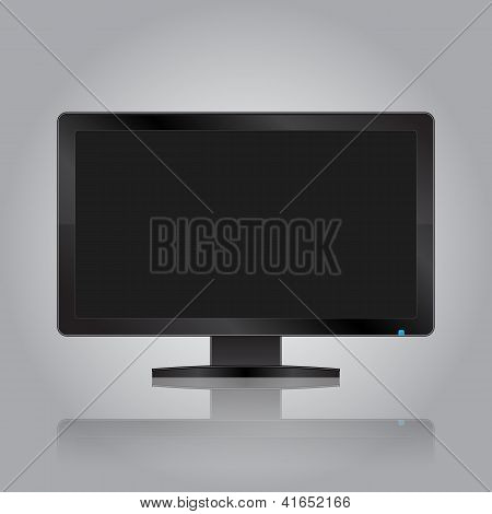 Modern Monitor With Reflection