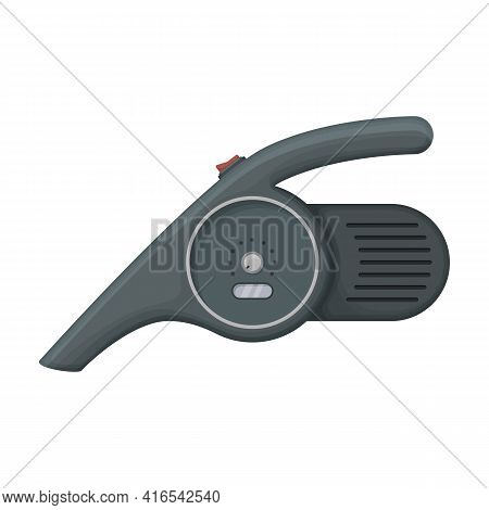 Vacuum Cleaner Vector Cartoon Icon. Vector Illustration Electric Vacuum On White Background. Isolate
