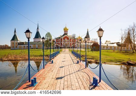 View From The Monastery Pier To The Holy Gates And The Gateway Church Of St. Philip Of The Valday Iv