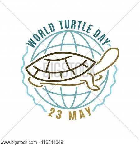 World Turtle Day In May. International Event.