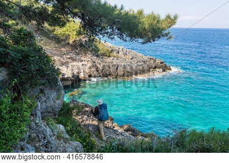 Beautiful landscapes on the Carian trail. Aegean Sea, Turkey.