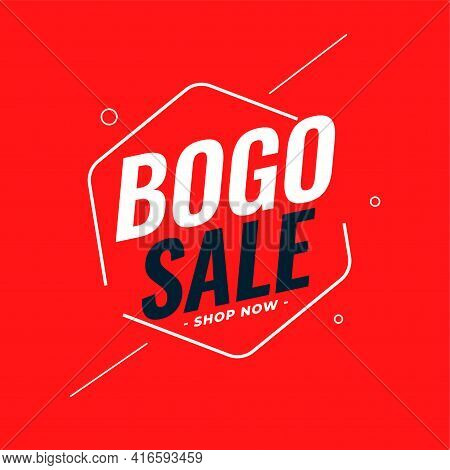 Modern Bogo Buy One Get One Sale Background Design