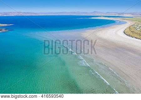 Aerial View Of Portnoo In County Donegal, Ireland.