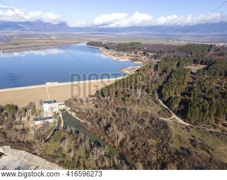 Aerial View Of Koprinka Reservoir, Stara Zagora Region, Bulgaria