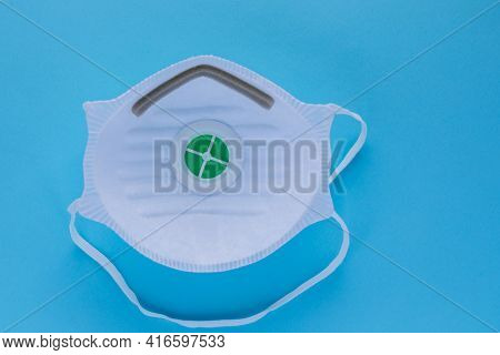 Ppe, Face Shield, Protective Mask , White Filter Mask Level Ffp1, Close Up