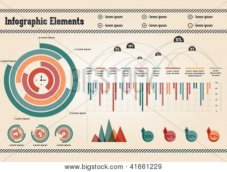 Retro Infographic Elements