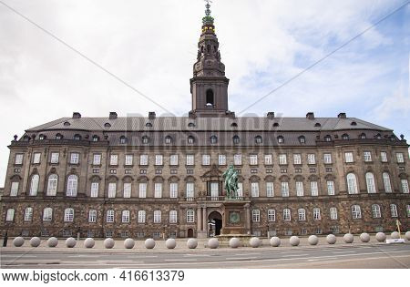 The Danish Parliament - Christiansborg Palace In Copenhagen, Denmark Also Called Folketinget