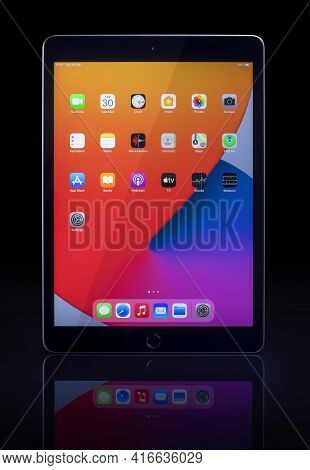 Galati, Romania, March 30, 2021: - Apple Release New Ipad 8th Generation With The Powerful A12 bioni