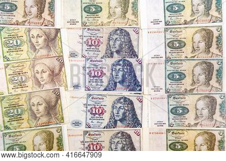 A Copy Of The Old European Currency Of The German Mark