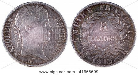 Gamle antikke mønt af Frankrig 1813 år