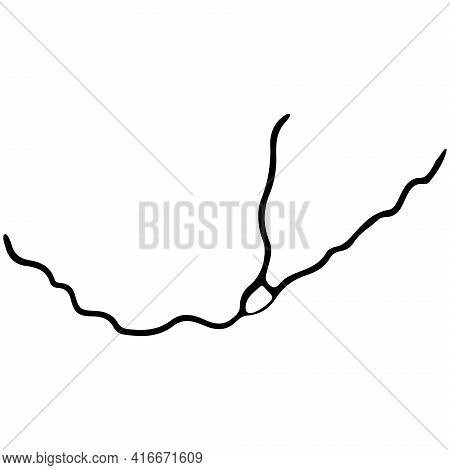 Kintsugi Crack. Earthquake And Ground Cracks, Hole Effect, Craquelure And Damaged Texture. Vector Il