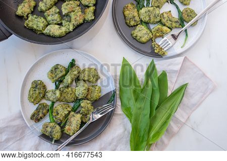 Healthy Home Made Gnocchi With Wild Garlic