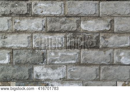 Brick Tile Texture Large Rectangles. Quality Photo